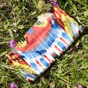 Brushed Geo print Felix Ray Clutch